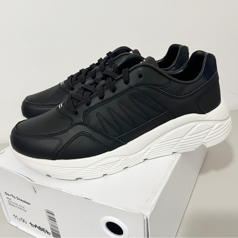 Label‎ Women's Black Low Lace-up "Go To Sneaker" Shoes Size 11